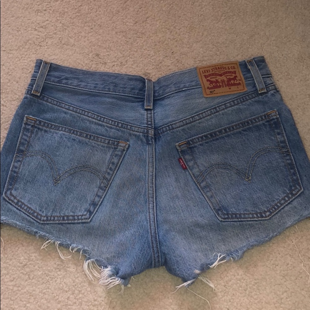 Levi’s 501 vintage high waisted jean shorts